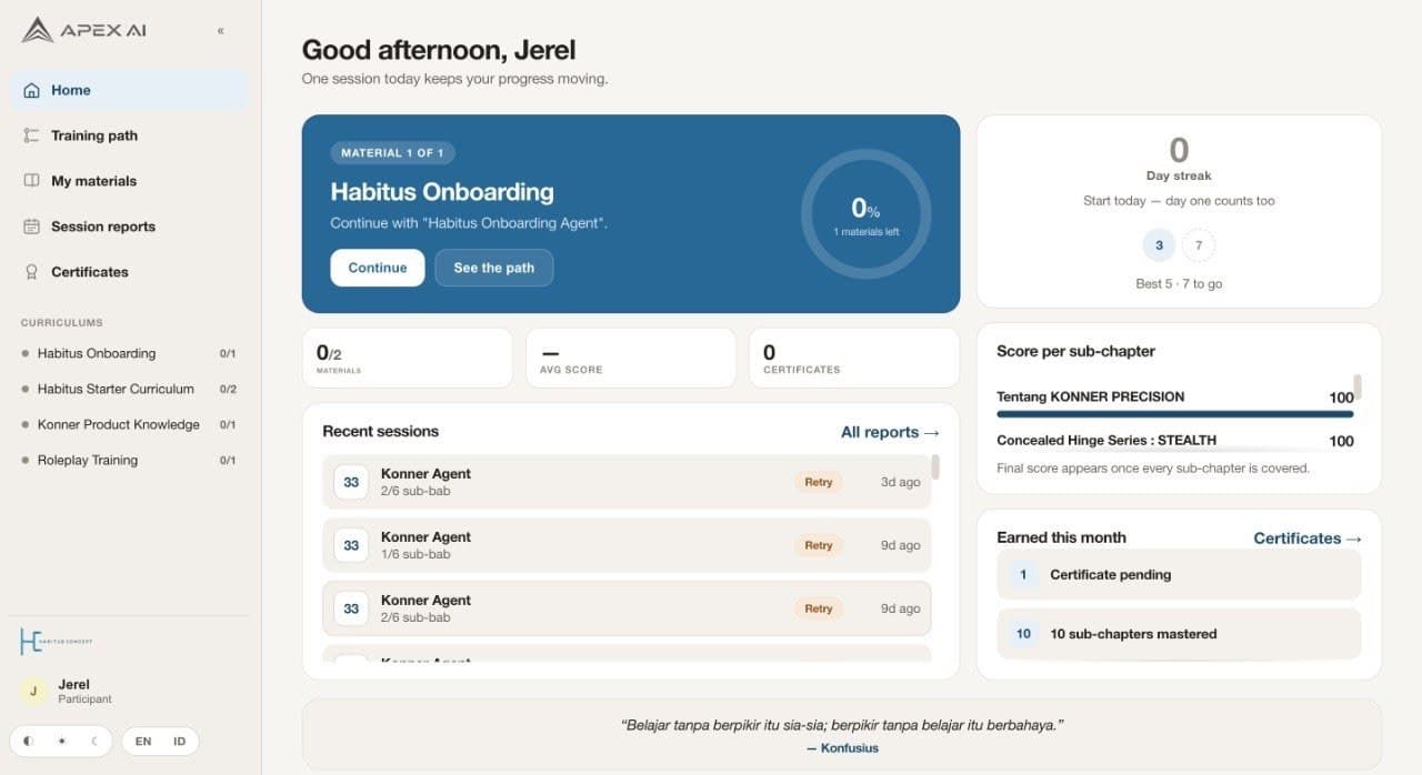 pacm.AI — Training assistant